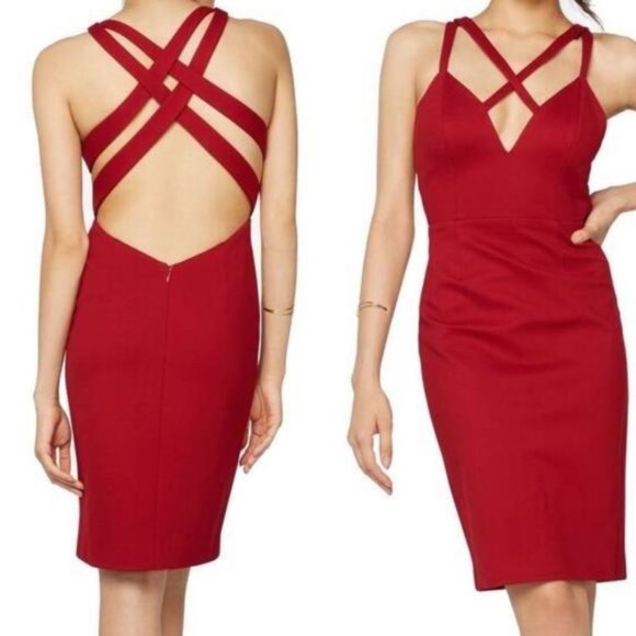 Fame and Partners Dresses & Skirts - NEW Fame & Partners Cross Strap Ponte Midi Dress 4